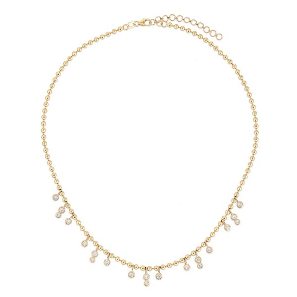 BEZEL BALL CHAIN NECKLACE