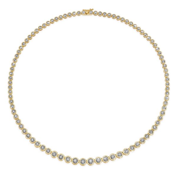 2.10CT GRADUATED MIRACULOUS NECKLACE