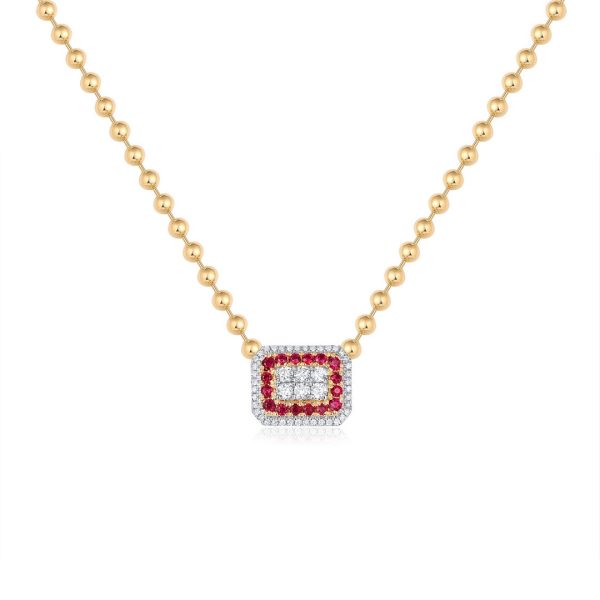 RECTANGLE HALO BALL CHAIN