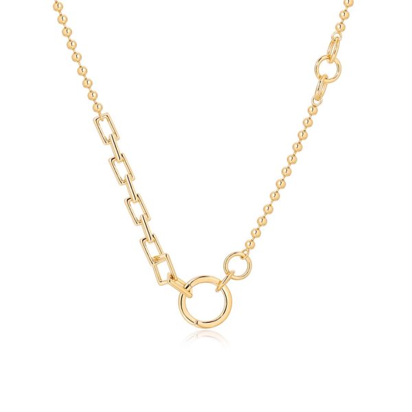 MIXED LINK BALL CHAIN AND ELONGATED RECTANGULAR