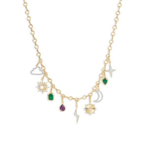 CELESTIAL MULTI-CHARM NECKLACE