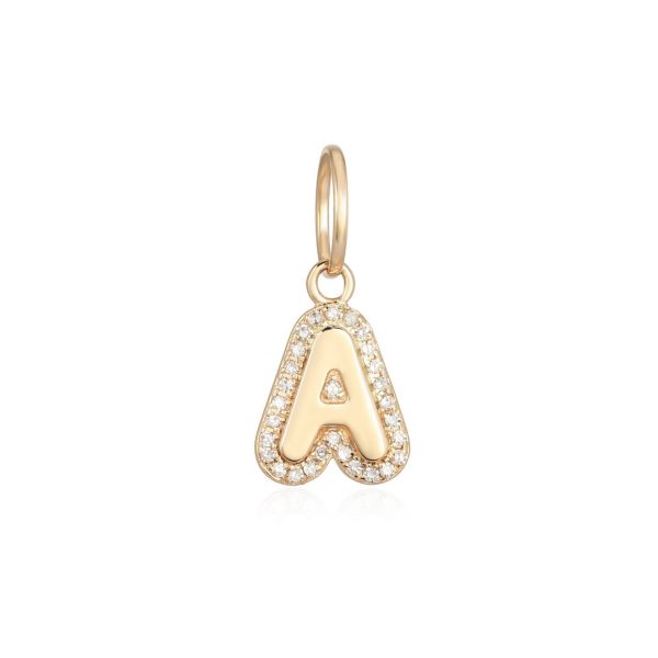 PUFFED INITIAL CHARM