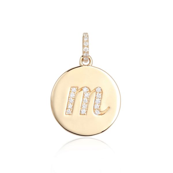 INITIALS DISK PENDANT