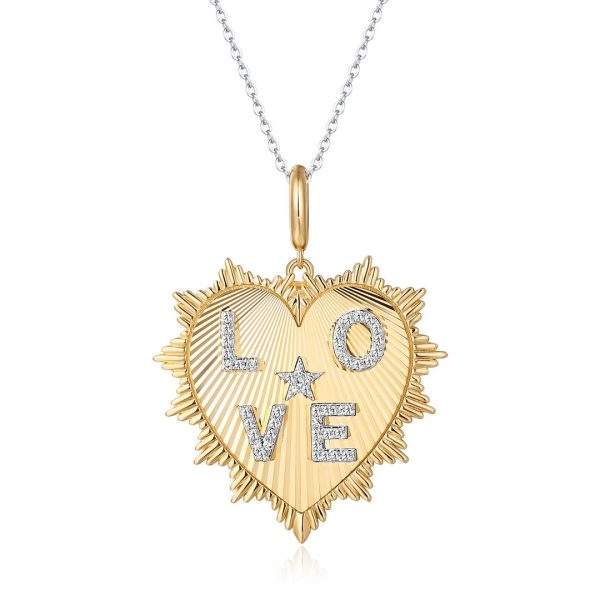 RADIATING HEART MEDALLION
