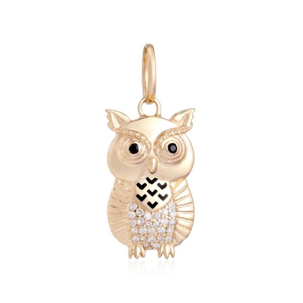 PAVÉ DIAMOND OWL CHARM
