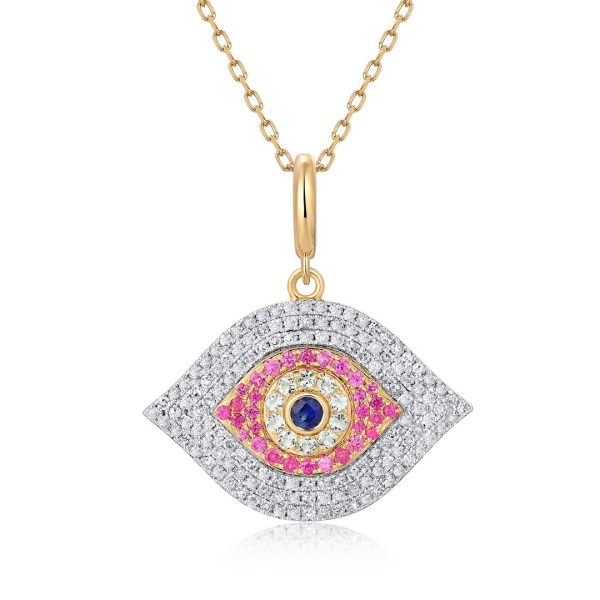 PAVÉ EVIL EYE DROPS PENDANT