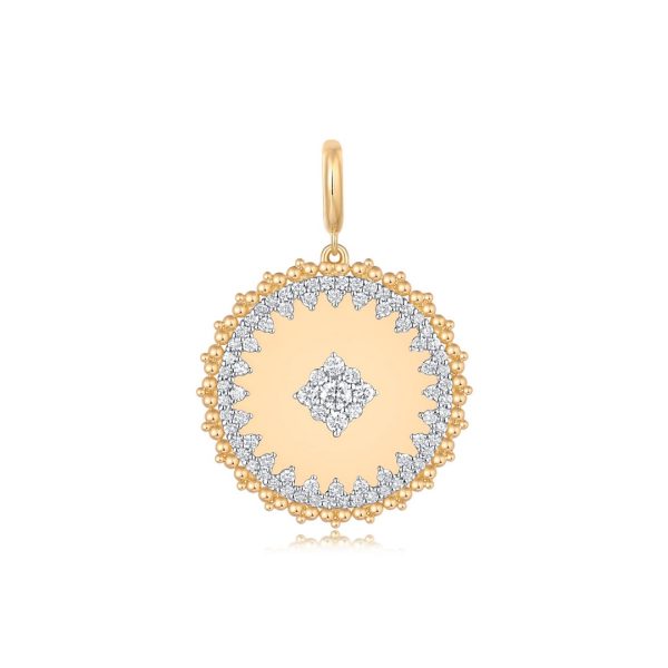BEADED SUNBURST MEDALLION