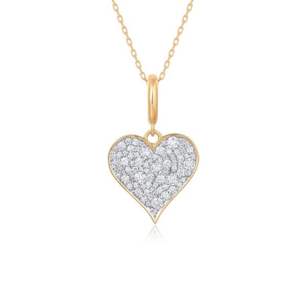 PAVE HEART PENDANT