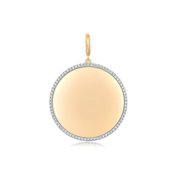 DIAMOND HALO MEDALLION PENDANT