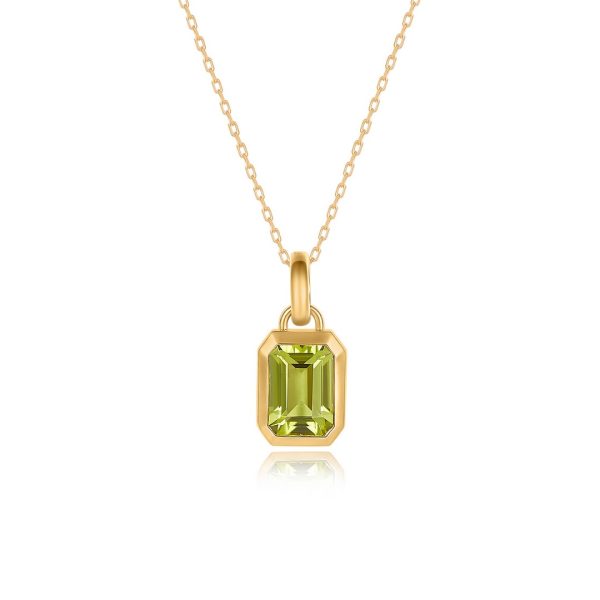 PERIDOT BEZEL SOLITAIRE PENDENT