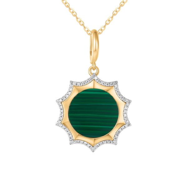 MALACHITE STARBURST PENDANT