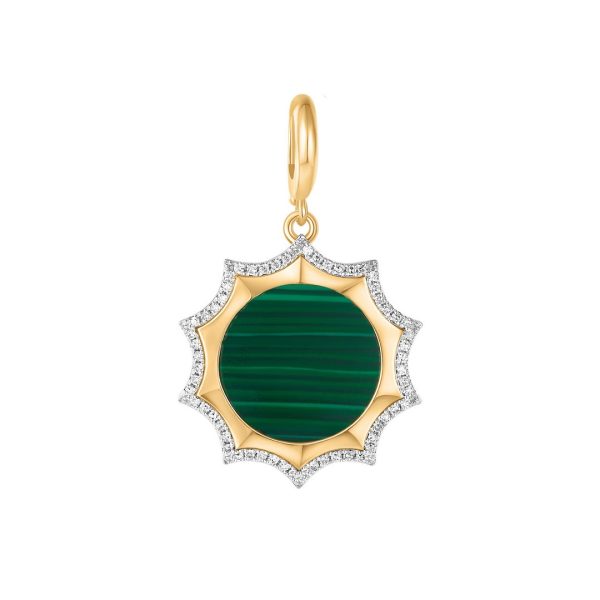 MALACHITE STARBURST PENDANT