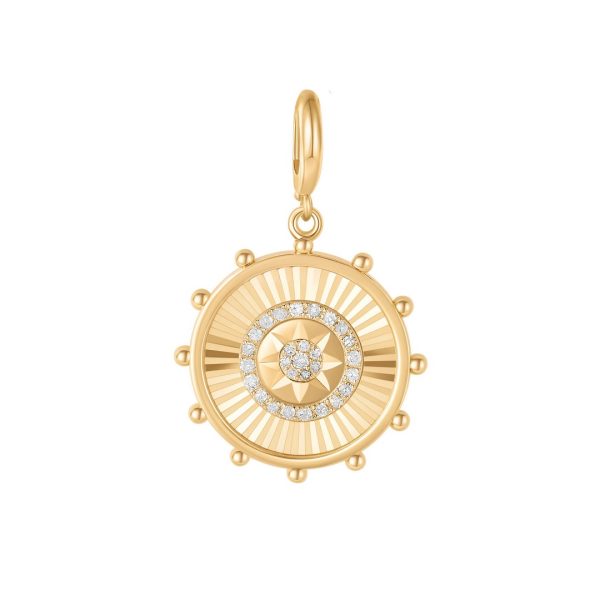 FLUTED SUN PENDANT