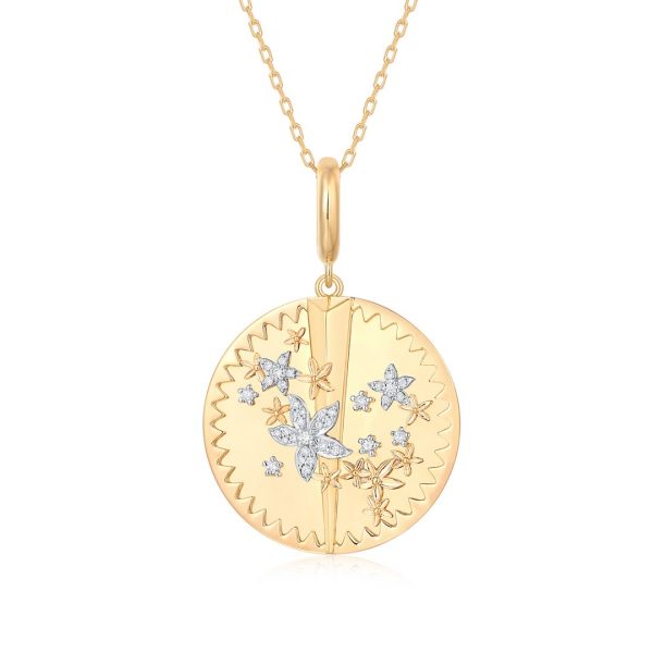 RADIATING DISK PENDANT