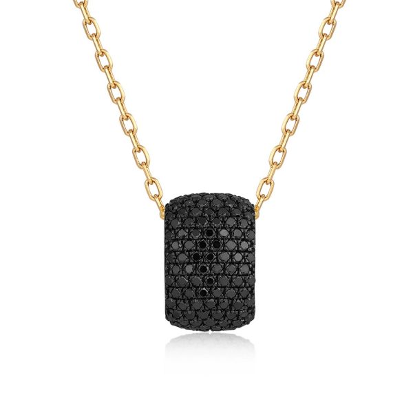 BLACK DIAMOND PAVÉ LOCK PENDANT