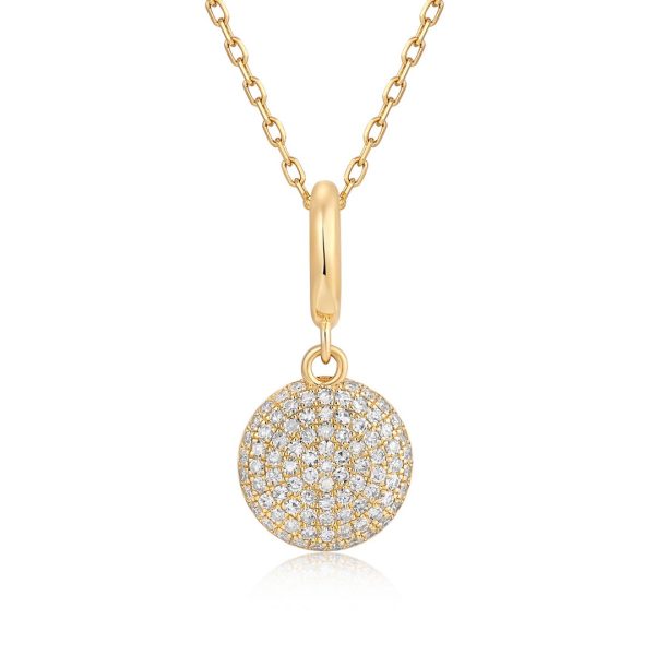 PAVÉ DISK PENDANT