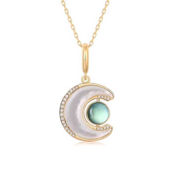 PEARL CRESCENT MOON PENDANT