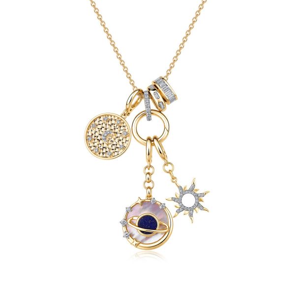 MULTI-CHARM CELESTIAL NECKLACE