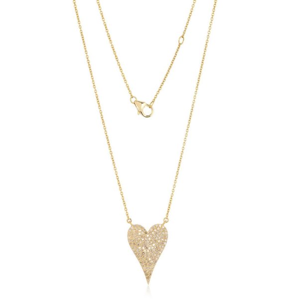 ELONGATED HEART PENDANT