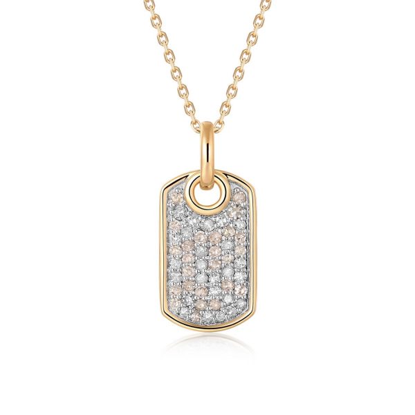 PAVÉ DIAMOND MINI DOG TAG
