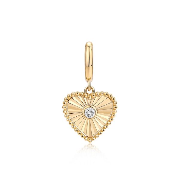 0.04CT DIAMOND HEART PENDANT