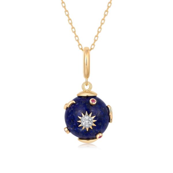 LAPIS STARBURST PENDANT