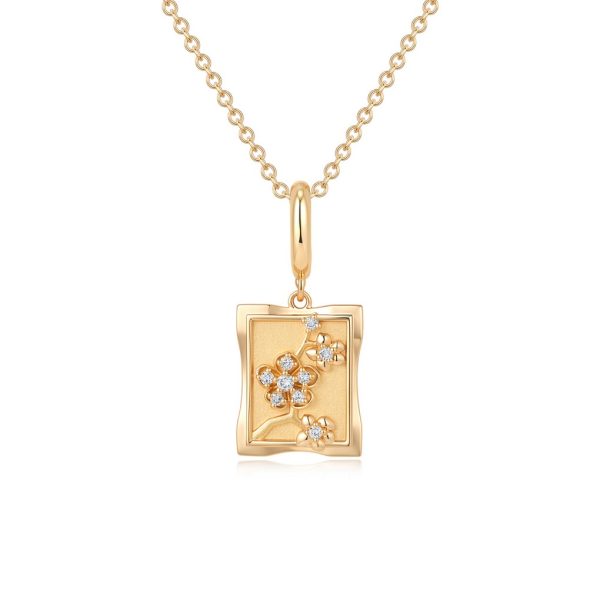 STAR ETCHED TAG PENDANT