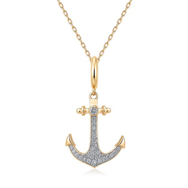 PAVÉ ANCHOR PENDANT