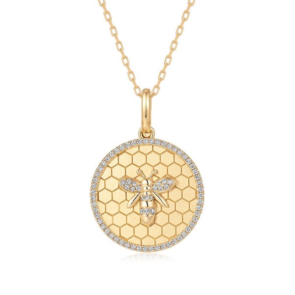HONEYCOMB BEE MEDALLION
