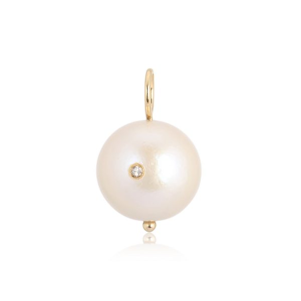DIAMOND WHITE PEARL PENDANT