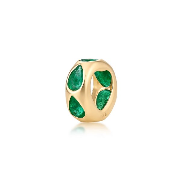 BEZEL EMERALD CHARM