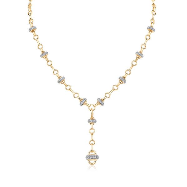 BONE CLUSTER STATION LARIAT NECKLACE