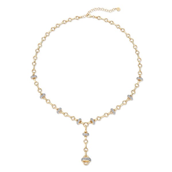 BONE CLUSTER STATION LARIAT NECKLACE