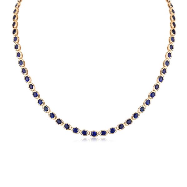 OVAL BEZEL SAPPHIRE TENNIS