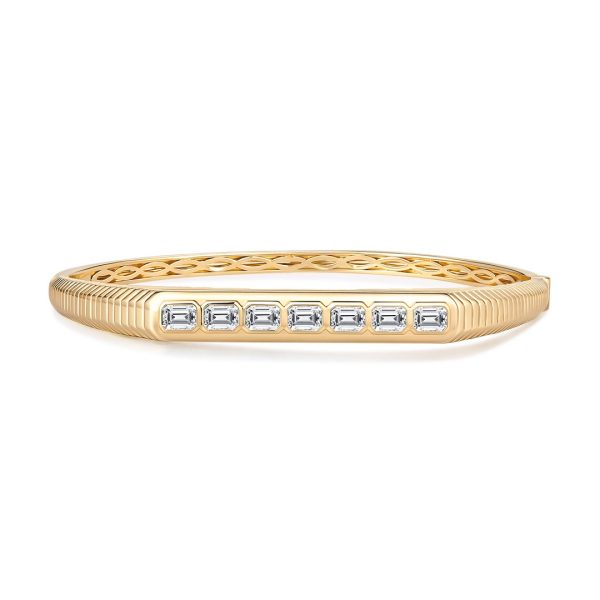 BAGUETTE FLUTED BAR BANGLE